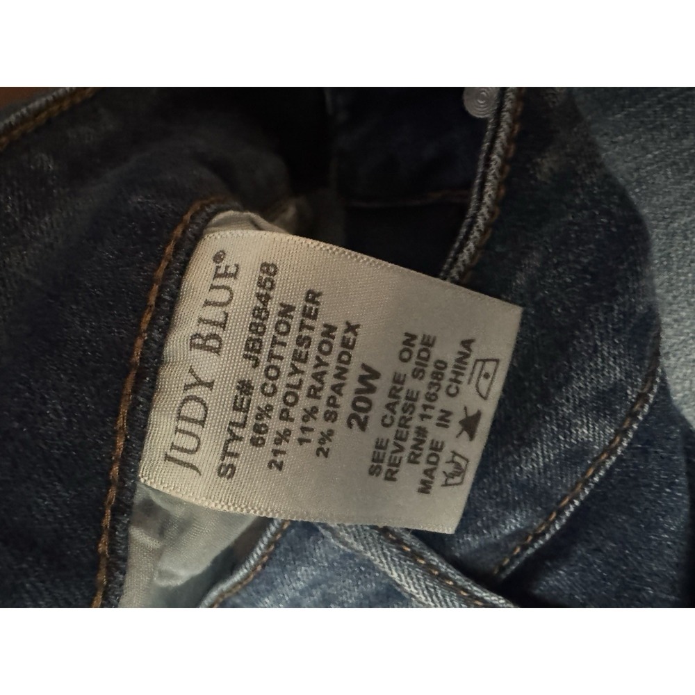 Judy Blue Womens Jeans Plus Size 20 Denim Stretch Comfort - Picture 5 of 8